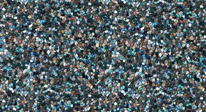 StoneScapes Regular Pebbles: Midnight Blue pool finish sample