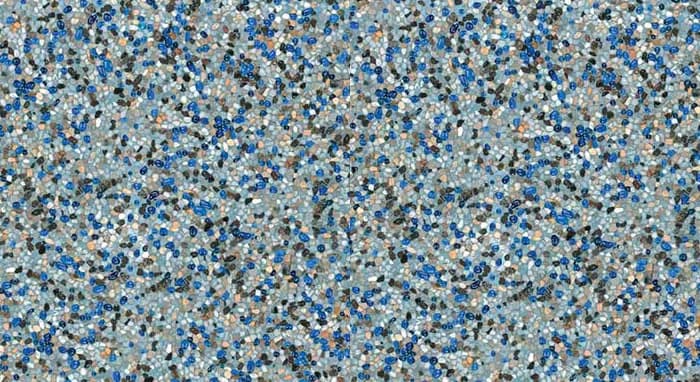 StoneScapes Touch of Glass: Aqua Blue pool finish sample