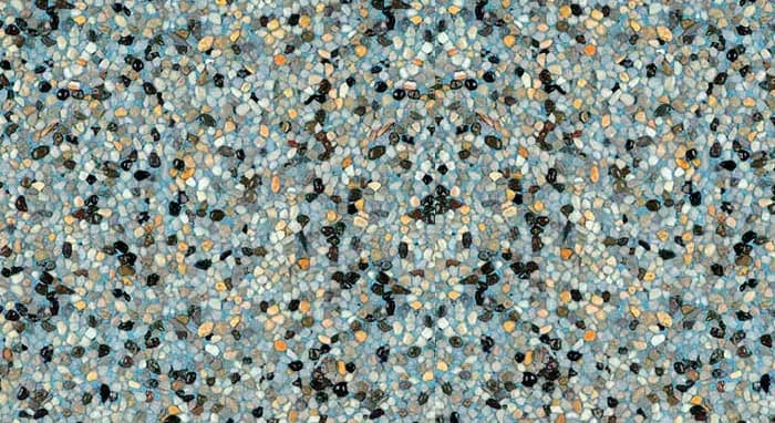 StoneScapes Regular Pebbles: Aqua Blue pool finish sample
