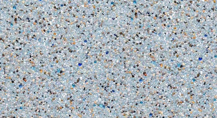 StoneScapes Puerto Rico Blend Large: Aqua Blue Large pool finish sample