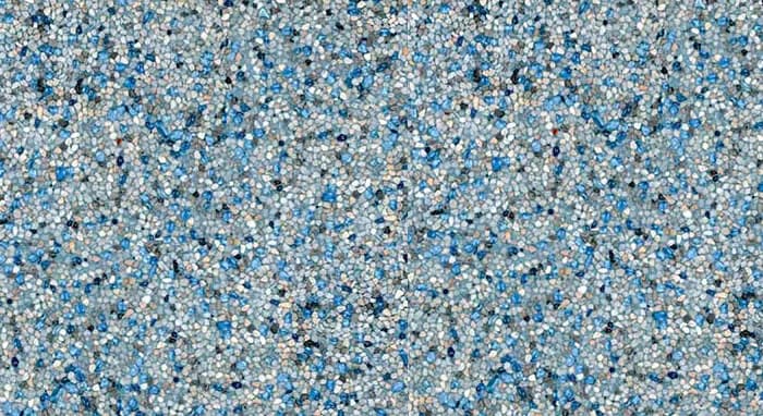 StoneScapes Touch of Glass: Aqua White pool finish sample