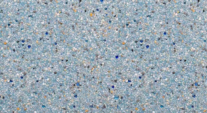 StoneScapes Puerto Rico Blend Large: Aqua White Large pool finish sample