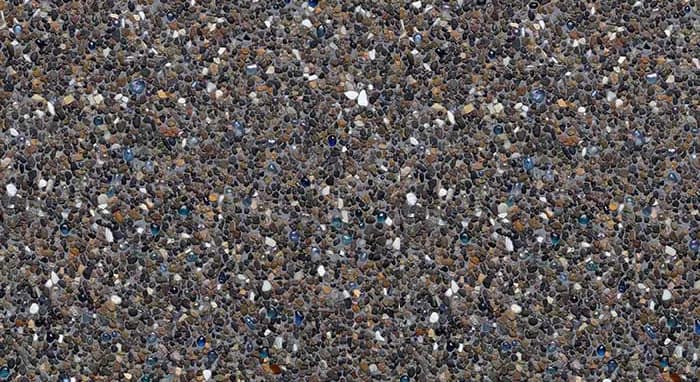 StoneScapes Puerto Rico Blend Large: Black Large pool finish sample