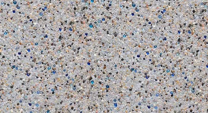 StoneScapes Puerto Rico Blend Large: Caribbean Blue Large pool finish sample