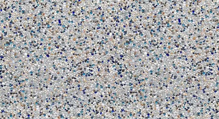 StoneScapes Touch of Glass: Tropics Blue pool finish sample