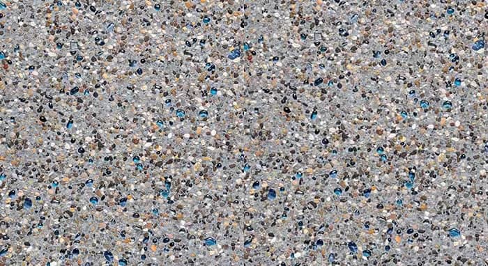 StoneScapes Touch of Glass: Tahoe Blue pool finish sample